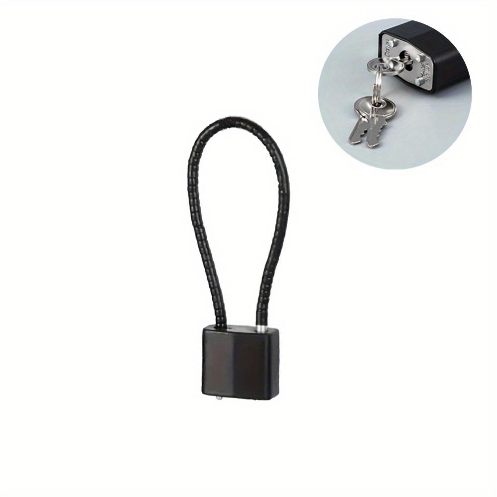 

1pc Soft Steel Cable Anti-Theft Padlock With Multiple Sizes For Cabinets, Helmets, Baskets, Keys, Suitable For Indoor And Outdoo 20cm чёрный