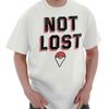 Not Lost Gym Master Trainer Gamer Gift Nerd Womens or Mens Crewneck T Shirt Tee