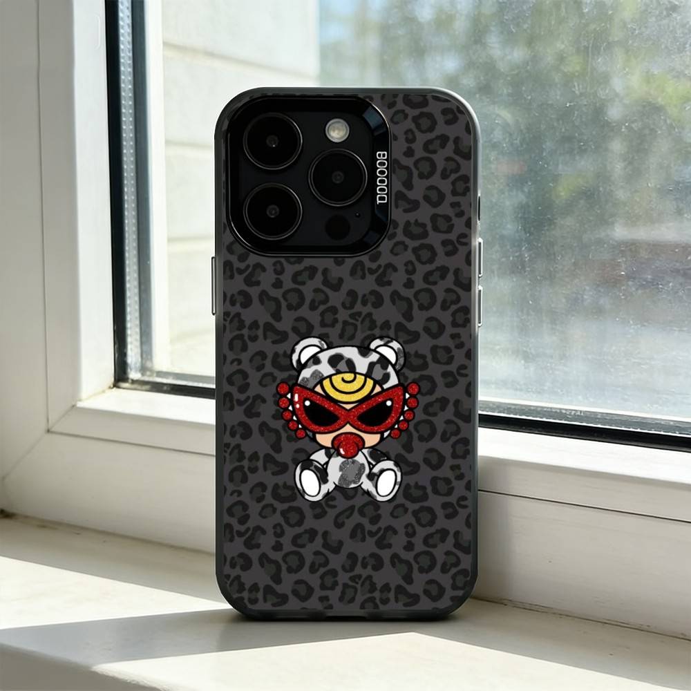 H-Hysteric Mini COLORFUL Phone Case For iPhone 17,16,15,14,13,12,11 Plus,Pro Max,XS,Colorful Silver Phone Case Funda Cover