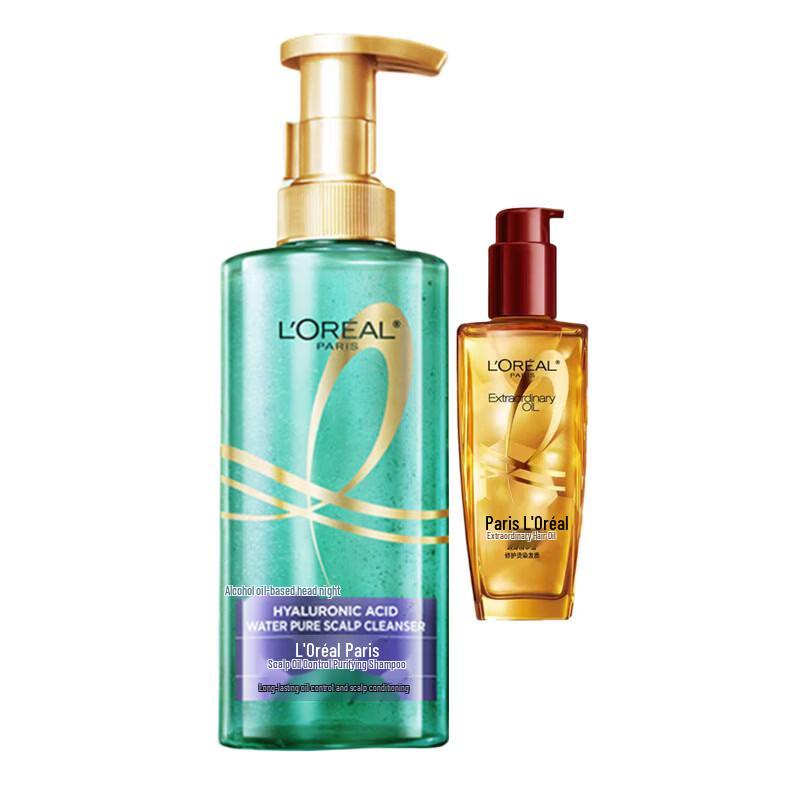 L Oréal Scalp Oil Control Purifying Shampoo & Extraordinary Oil Set