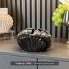 European Shell Ceramic Tissue Box Creative Colorful Napkin Storage Tube High-end Living Room Office Drawer Box Home Decoration