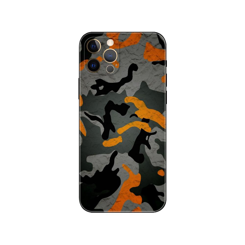 Czarne etui kamuflażowe na telefon dla iphone 5 5s 2020se 6 6s 7 8 plus x 10 XR XS 11 12 13 mini pro MAX czarne etui tylne z TPU