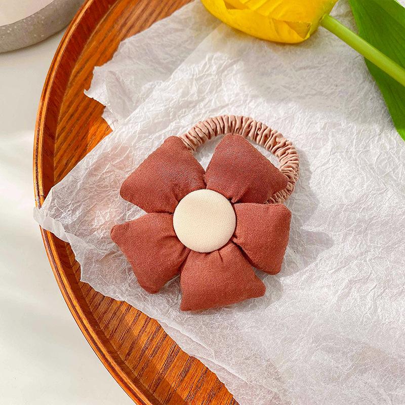 New Children Elastic Hair Bands Cute Flowers Bow Hair Bands Headwear Kids Hair Ties Girls Cute Simple Hairbands Hair Accessories