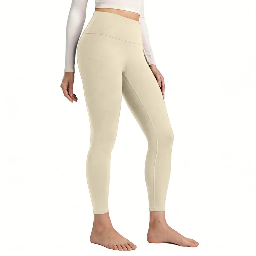 Pantalones de Yoga Fitness de Secado Rápido para Exteriores con Levantamiento de Glúteos de Color Melocotón para Mujer