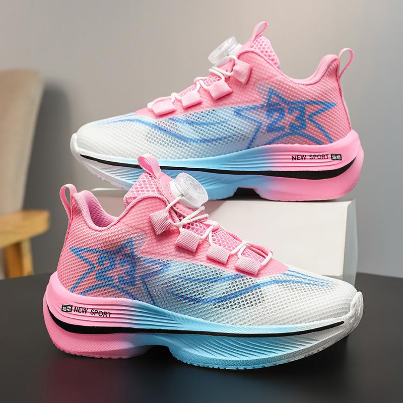 Chitu 8pro children's sports shoes boys running shoes shock-absorbing shoes breathable rotating buckle students middle and older children's net shoes