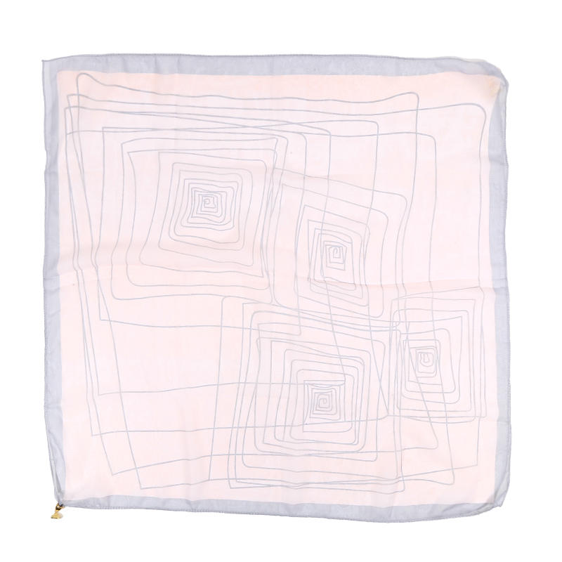 Warm Square Scarf Magnetic Buckle Triangular Silk Scarf Cotton Scarf Women's Spring Autumn and Winter Fashion Scarf