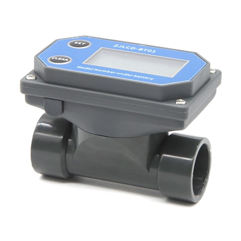 Digital Turbines Flowmeter Suitable For Farm & Garden Irrigation With LCD Display Measure Water Petrol Kerosene Methanol