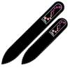 A Set of 2 Glass Nail Files with Crystals WA-MS