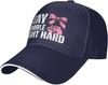 Stay Humble Fight Hard Pink Ribbon Boxing Gloves Baseball Cap Adjustable Polyester Trucker Hat for Adults