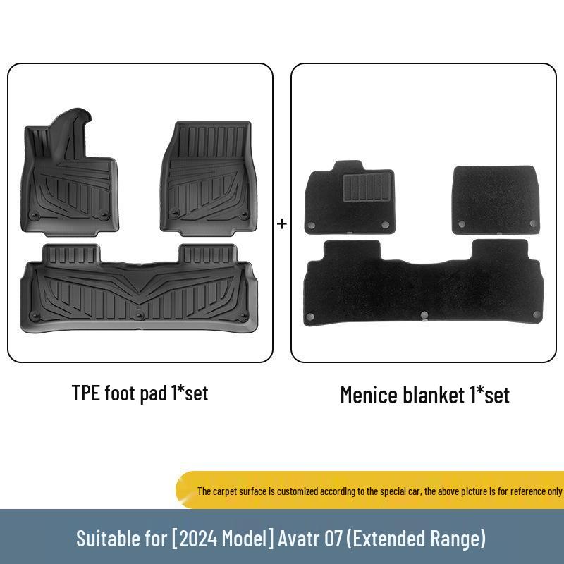 Avatr 07 (2024-2026) Vehicle-Specific TPE Car Floor Mats & Trunk Liner