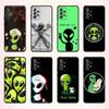 Cool C-Cartoon Alien Space  Phone Case For Samsung S 25,24,23,22,30,21,10,9,Ultra,Plus,Lite,FE,4,5 G Soft Black Case