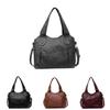 Solid Color Pu Tote Bag For Women With Large Capacity And Crossbody Style For Daily Use