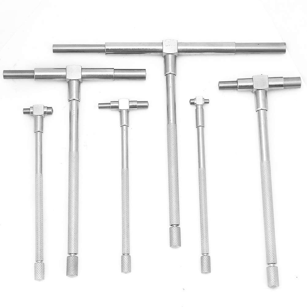 AUTO Pige Telescopic Gauge, 8-150mm Micrometer, Adjustable Inner Diameter Gauge, Measuring Tool, Set of 6