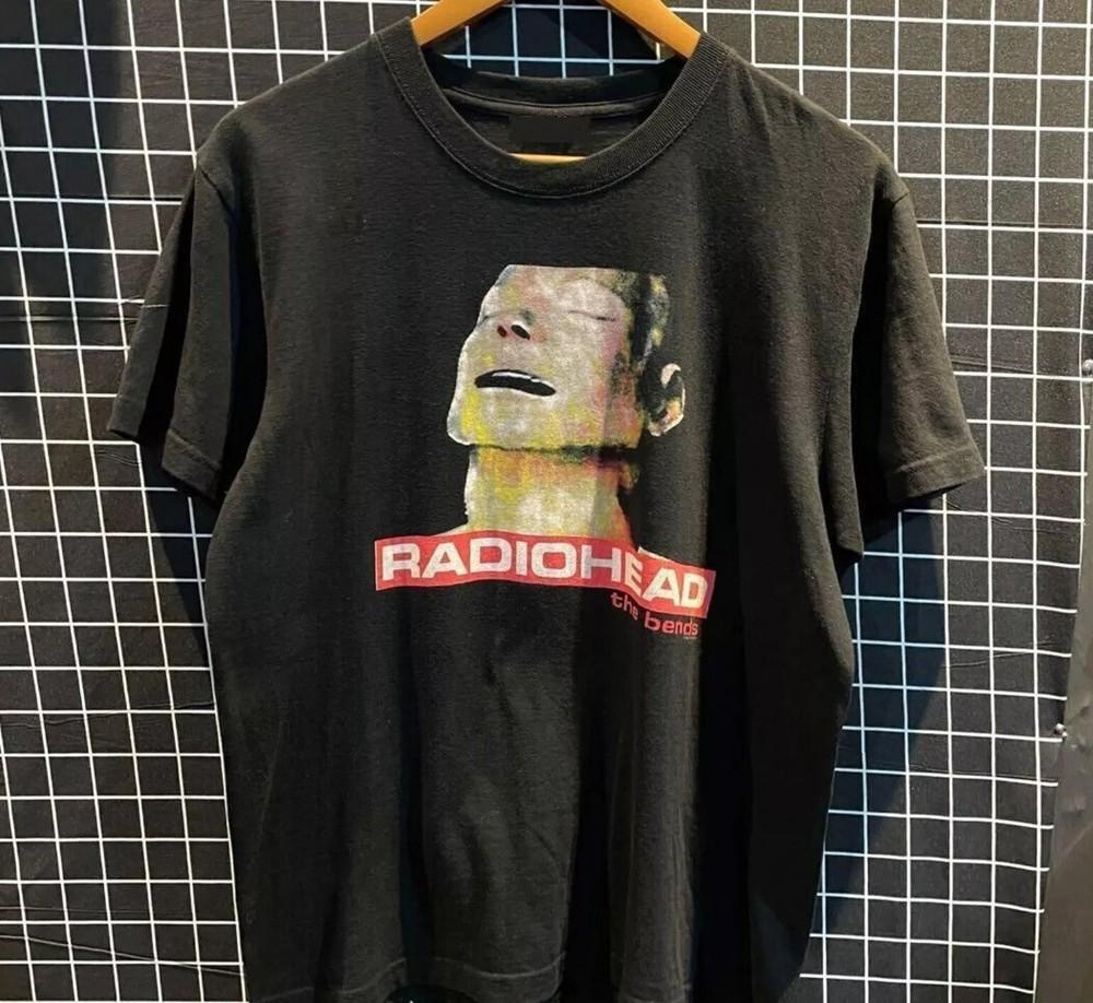 Radiohead The Bends Black Short Sleeve Cotton Black All Size Shirt Unisex T-Shirt XXXL