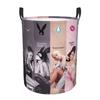 Custom Ariana Grande Pop Music Laundry Basket Collapsible American Singer Baby Hamper for Nursery Toys Organizer Storage Bins