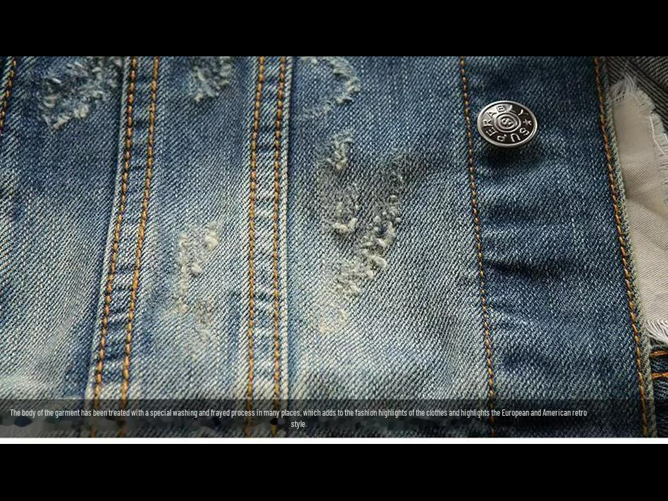 Retro Herren Jeansjacke: Jugendlicher Slim Fit im koreanischen Stil für Frühling & Herbst