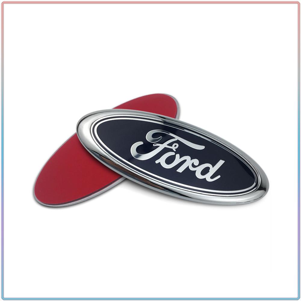 Auto Auto Heckklappe Emblem Aufkleber 11,5x4,5cm Passend für Ford Ranger Escape Mondeo Fusion Fiesta Kuga Edge Focus Mustang Emblem Logo Zubehör