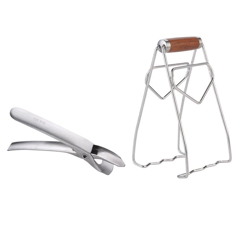 

304 Stainless Steel Anti-Scald Plate Lifter & Bowl Clip Set