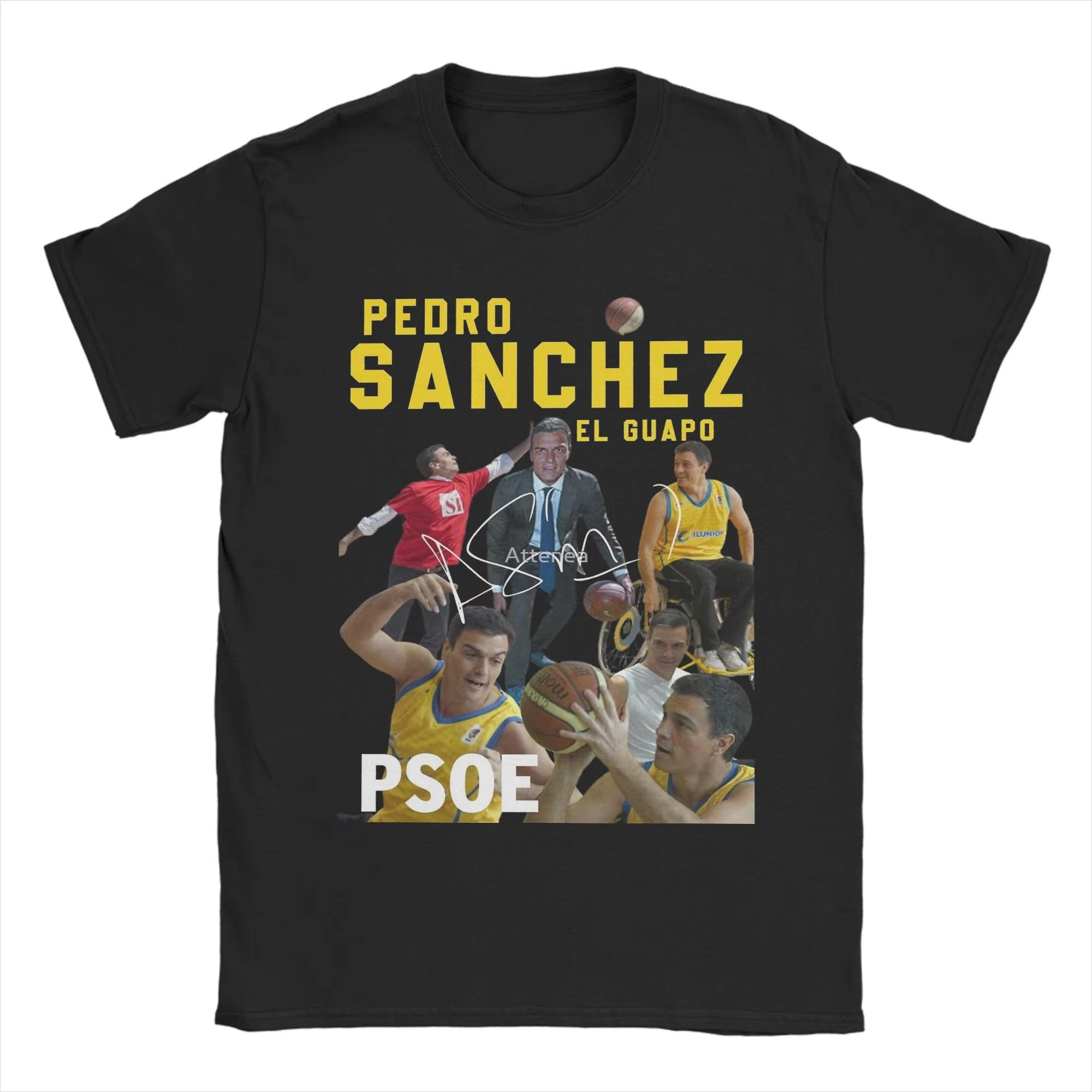 

Pedro Sanchez Spain PSOE Men s Cotton shirt Oversize graphics shirts Summer round neck Short Sleeve Women Streetwear Tshirt -... S разноцветный