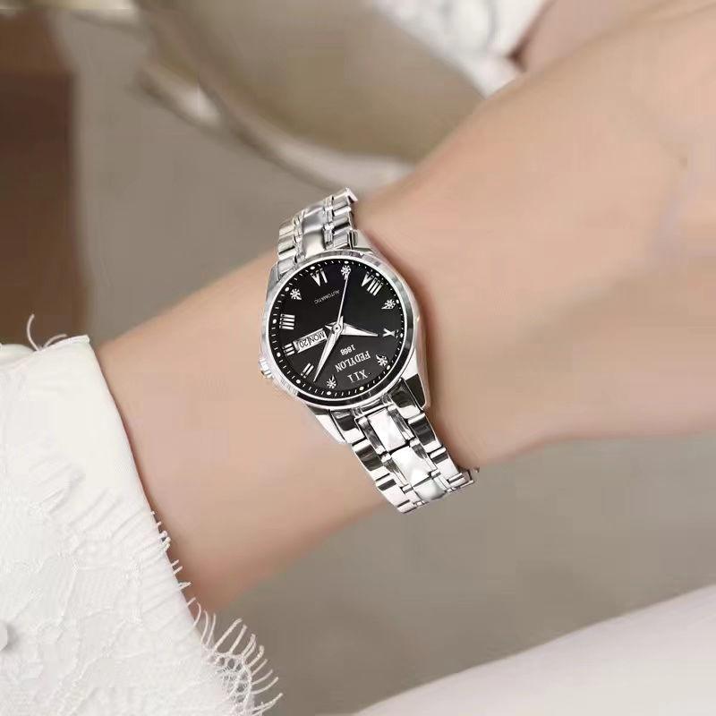 Damen Nische Licht Luxus Damen Neue Temperament Vollautomatische Quarz Damenuhr