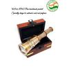 Brass Victorian Telescope 6.5 Inch – Personalized Antique Spyglass with Custom Engraved Wooden Box | Nautical Gift for Men, Decor & Collectors