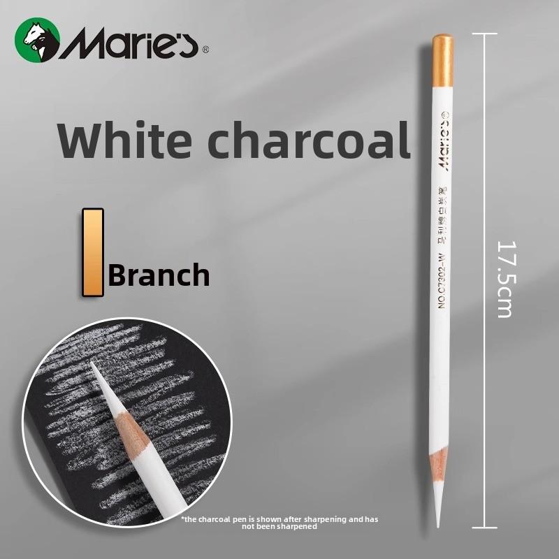 White Charcoal Black Charcoal Art Student Sketch Soft Charcoal Pen Set Student Drawing Sketch Stroke Drawing Tool Beginner