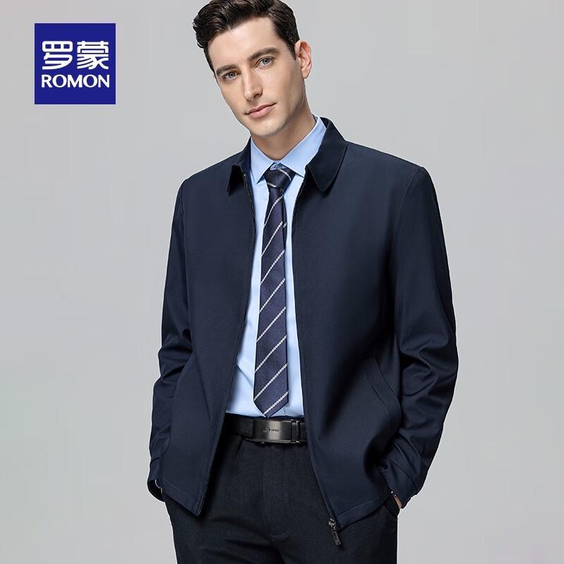 ROMON Men's Business Casual Lapel Jacket