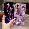 Case For Vivo V30e Fundas V2339 Capa Flower Butterfly Protective Thin Casing Coque Transparent Soft Silicone TPU Phone Cover