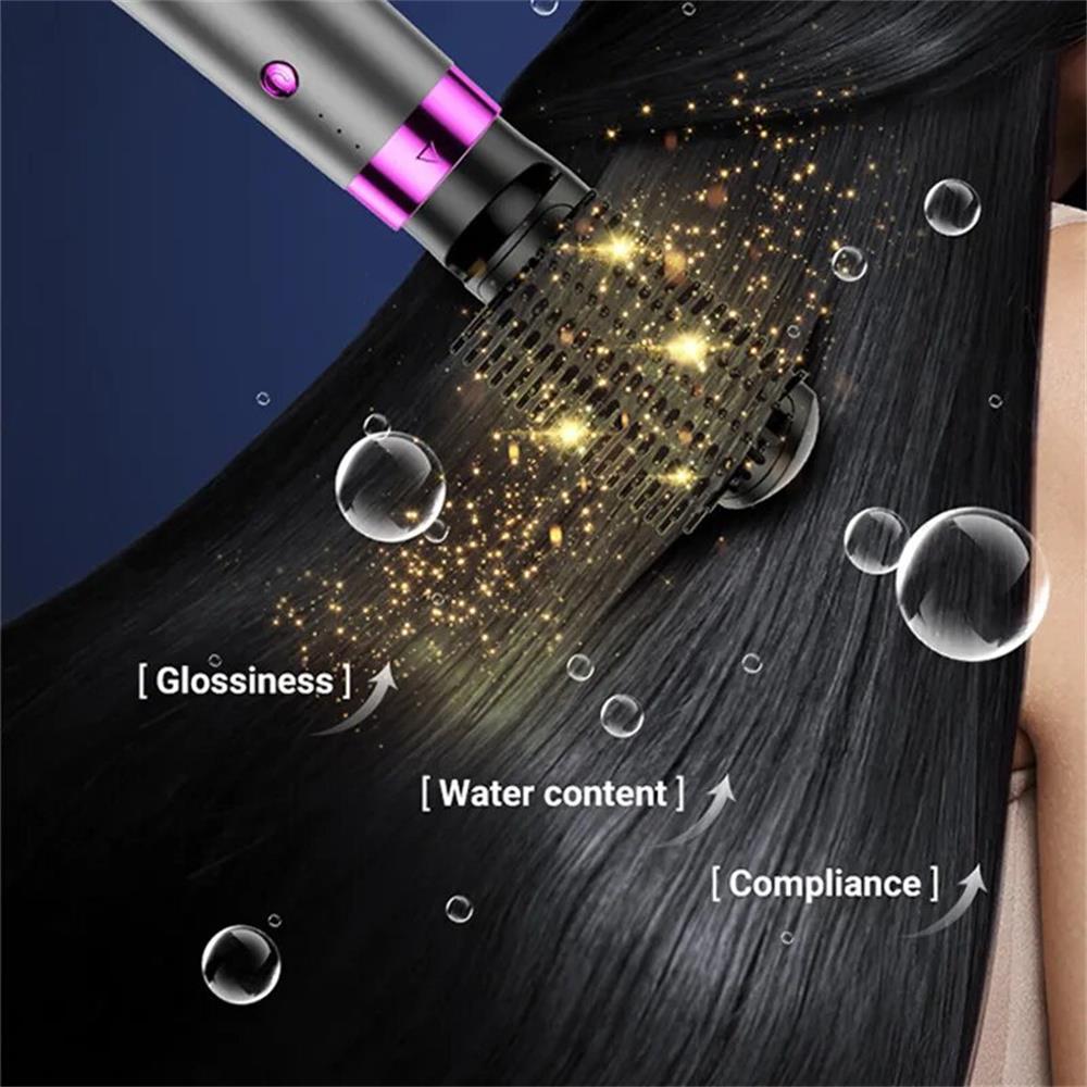 5-in-1-Elektro-Haartrockner, Airbrush, multifunktionaler Haarglätter, Lockenwickler mit negativen Ionen, Föhn, Styling-Werkzeugset