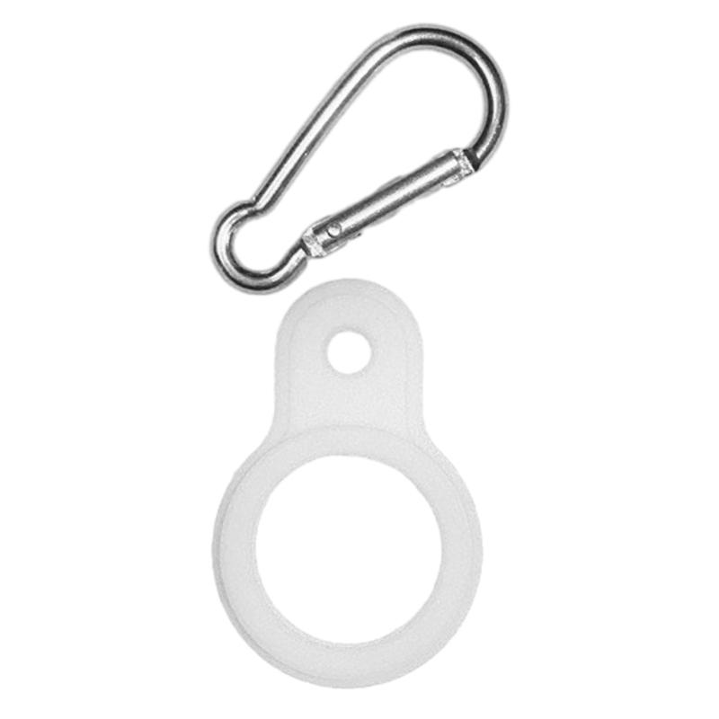 Tragbare Silikon-Wasserflaschen-Schnalle mit Karabiner-Gürtelclip Sichere Flaschen-Hängeschlaufe Sportflaschen-Aufhängerhalter