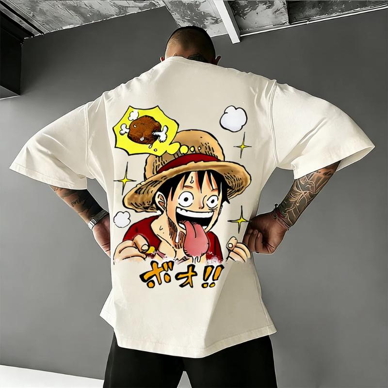 Oversized One Piece Anime Luffy T Shirt Men Women Summer 2026 Y2k Streetwear Casual Graphic Tee Loose Short Sleeve Tops Unisex
