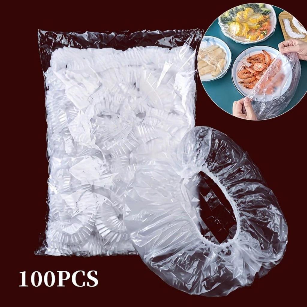 Thickened Disposable Food Grade PE Cling Film Cover with Elastic Opening
