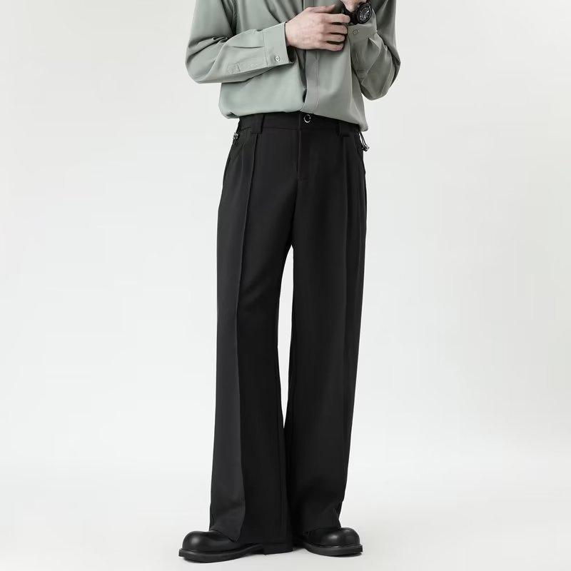 Light and Mature Pants Men's Autumn New Trend Loose Straight Trousers Men's Fashion Temperament High-end Casual Pants