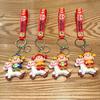 Little God of Wealth Horse Year Keychain Chinese Style New Year Keyring  Girls' Schoolbag Pendant