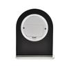Wm.Widdop Black & Clear Arched Mantel Clock