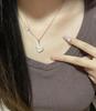 18K Gold Plated Linjia Gourd Necklace with Red Agate & White Mother-of-Pearl Pendant for Women