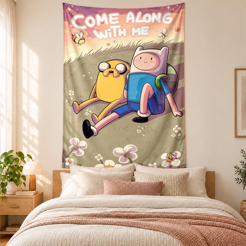 Adventure Time Tapestry Highquality for Decorating Living Room Bedroom Dorm Walls Ideal As Bedroom Wallart Orholiday Gift