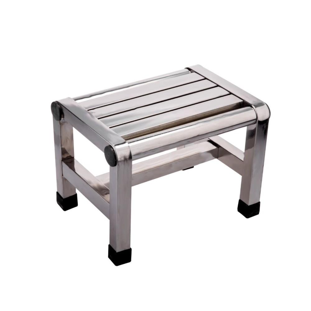 Stainless Steel Square Stool Thick Structure Anti-Slip Stool Portable Stainless Steel Stool Indoor