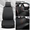 Universal Leather Car Seat Cushion Set with Backrest, Tie-Free Design, Four Seasons Use