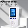 Power Meter AC 110/230V Electricity Consumption Monitor Wattage Kwh Energy Meter EU US UK Plug Outlet Power Analyzer LCD Display