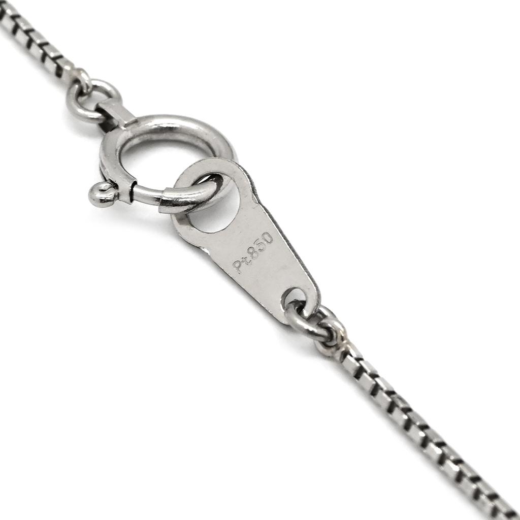 NON BRAND - Solitaire diamondNecklace Pt900/diamond Array