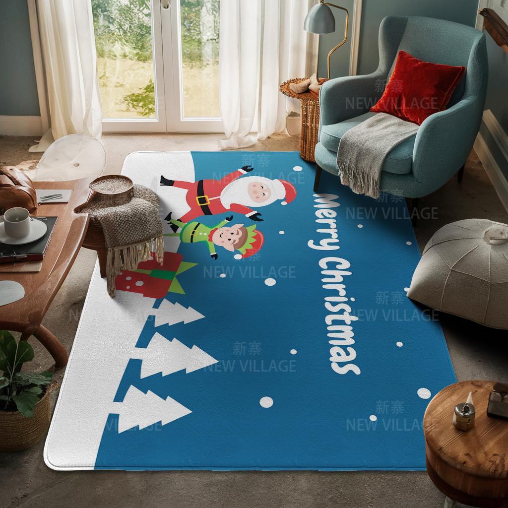 Koberec ke vchodu do domu Rohožka ke dveřím do domu Obývací pokoj Vana Koupelna Protiskluzové koberce s absorpcí vody vana Veselé Vánoce zima
