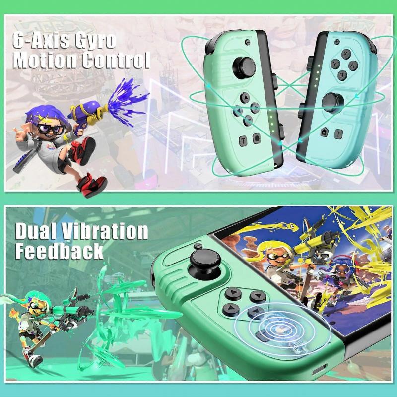 Joy Pad For Nintendo Switch Joy Cons Joycons Wireless Controller Joystick Bluetooth Gamepad with Straps 6 Axis Gyro Multi Color