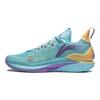 Li Ning Jimmy Butler 2 Confortáveis Versáteis Absorção de Choque Respiráveis Cano Baixo Sapatos de Basquete Infantil Sapatos de basquete infantil Azul-Brisa YKBU056-5