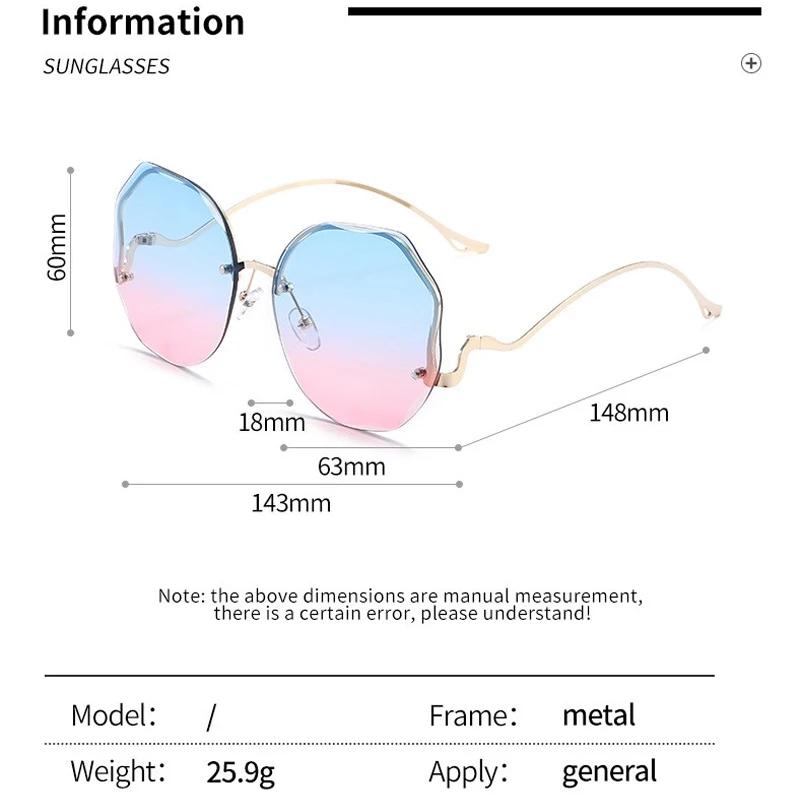 Fashion Sunglasses Exquisite Borderless Trim Sunglasses Retro Color Gradient Sunglasses Unisex Mountaineering Cycling Glasses