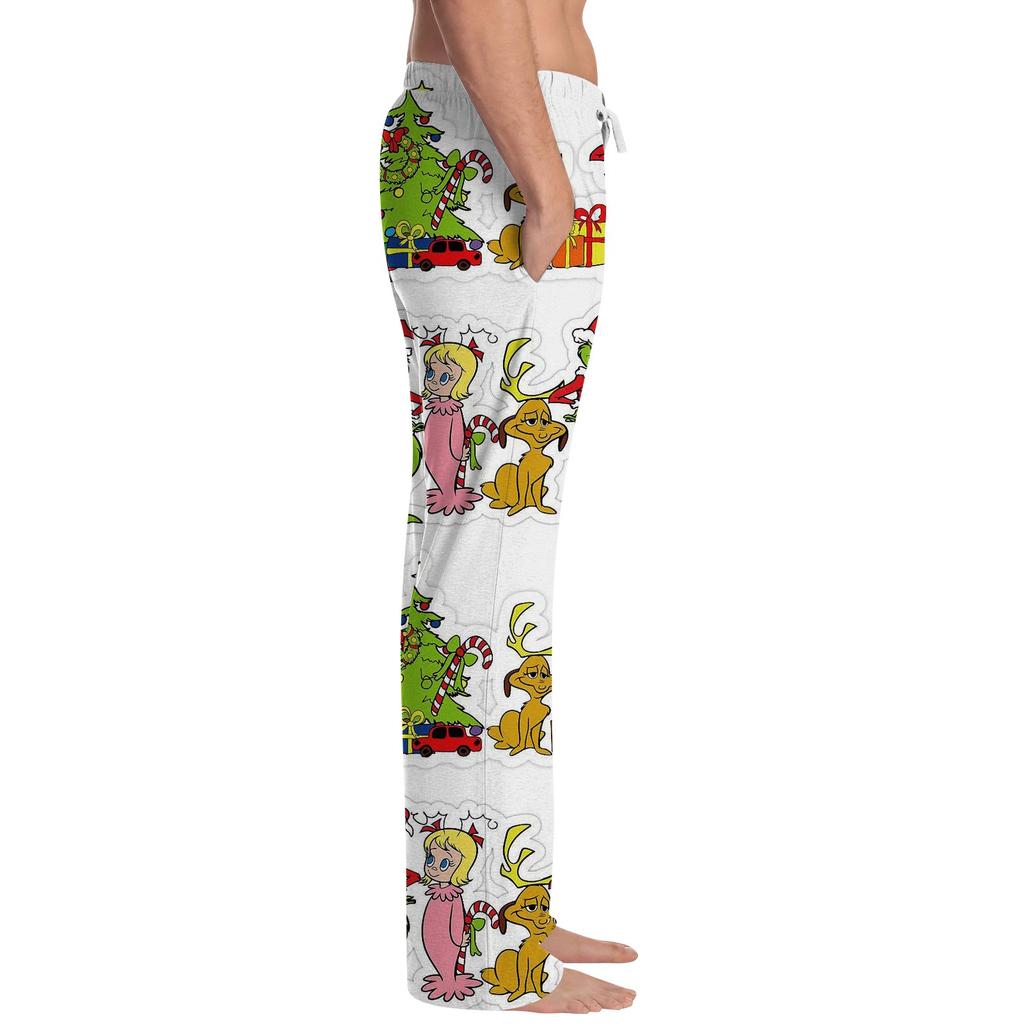 Men's Allover Printed Home Pants Sleeping Pajama Pants Long Pants Pajama Pants Yoga Pants