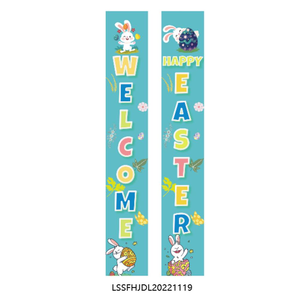 180 * 30Cm Easter Family Party Festival Atmosphere Arrangement Flag Polyester Cloth Couplet Customization