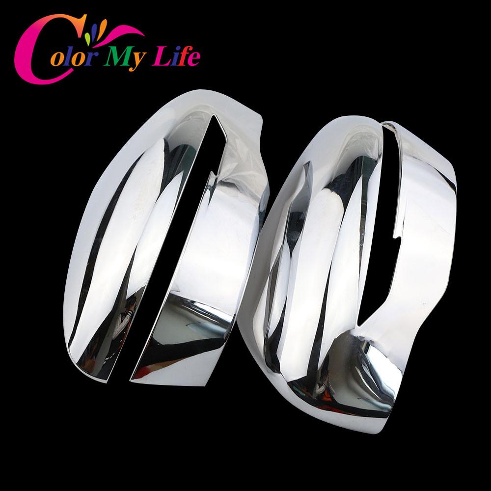 Color My Life ABS Chrome Rearview Mirror Cover Rear View Mirror Strips for Nissan Qashqai J11 for Murano 2015-