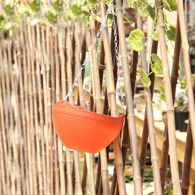 Závěsný květináč na orchideje s řetězem PP plastový závěsný koš květináč závěsný nástěnný zelený květináč se sukulentním květináčem