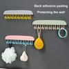 1pc Household Multifunctional Eight Hook Clothes Hanger and Bathroom Traceless High Aesthetic Candy Color Storage Hook
